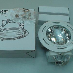 Modelo: 57/707WH/13W/PL2X/13W/BRANC/C.TRANS/C.LAMP/C.V/(16cm)